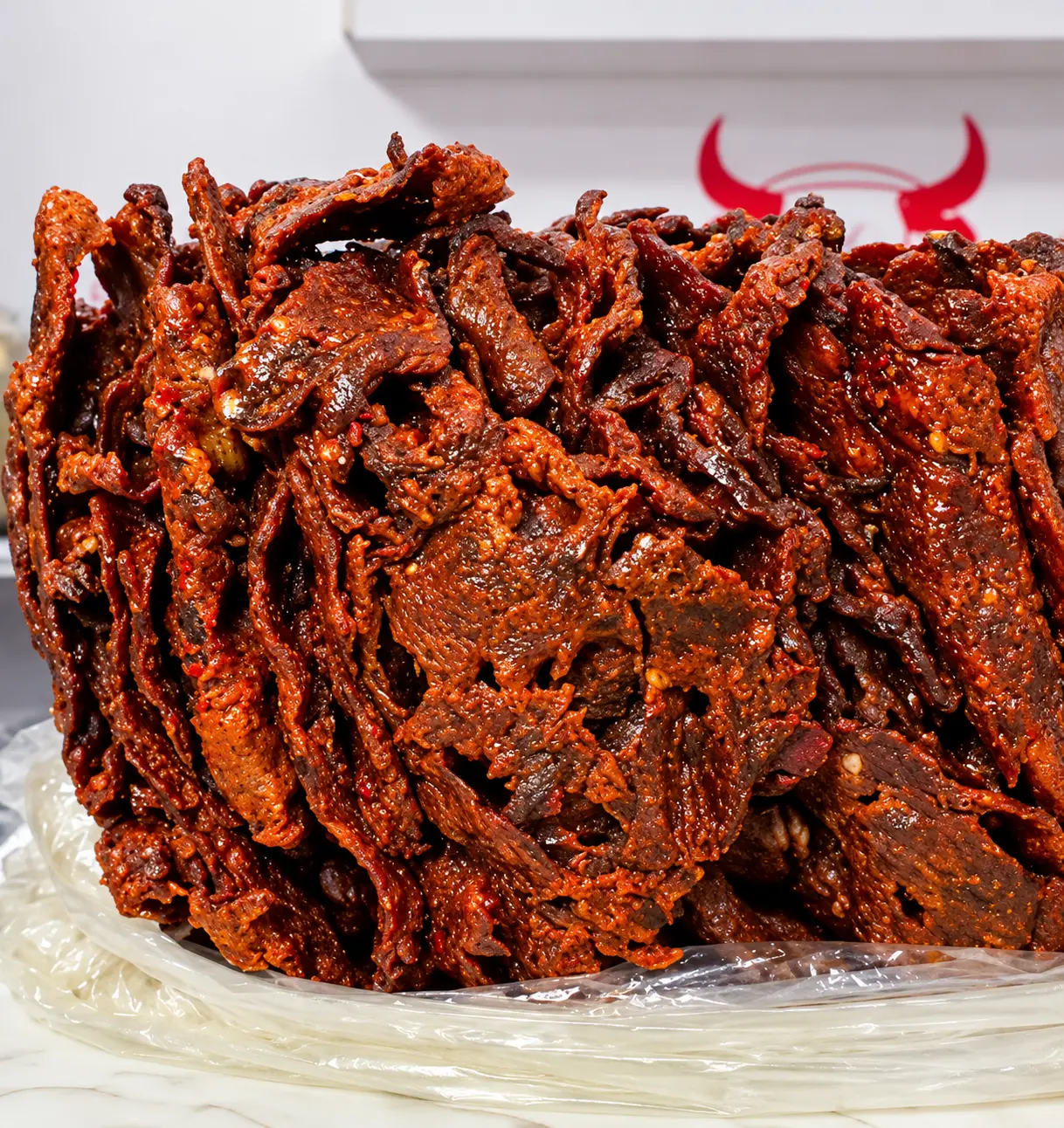 A mound of spiced Kilishi